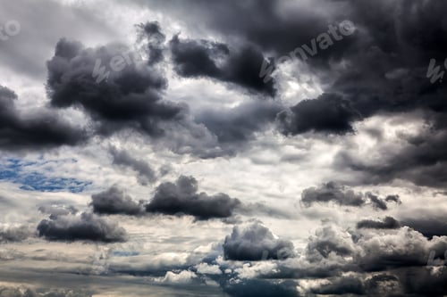 Preview: Dark And Dramatic Storm Clouds Area Background