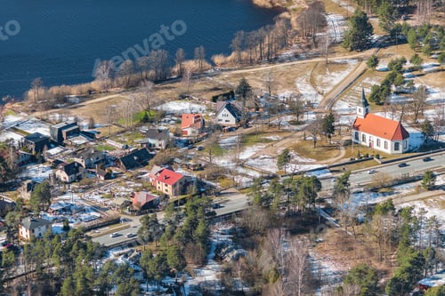 Preview: Aerial View Over The Baltezers Lake (Latvia)