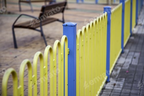 Preview: Yellow Guardrail For Protection, Security Detail