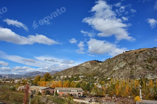 Preview: Autumn Landscape With Dramatic Clouds