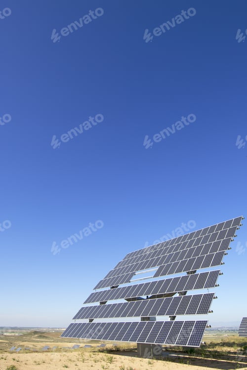 Preview: Photovoltaic Panel With Clear Sky