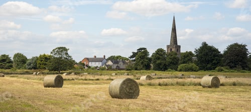 Preview: Hay Bale Rolls In A Field