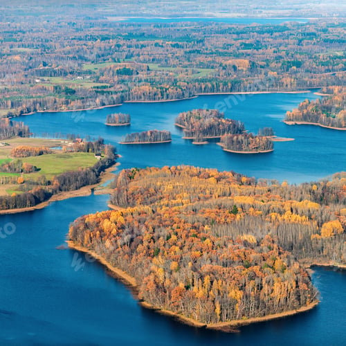 Preview: Aerial View Over The Lakes In Autumn