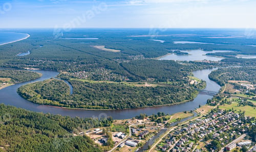 Preview: Aerial View Over The Carnikava Village