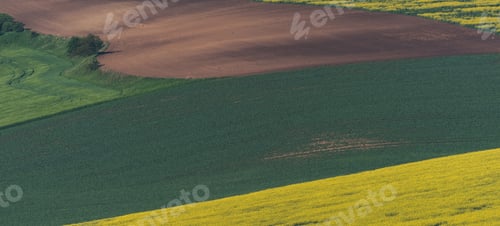 Preview: South Moravia Landscape And Farmland At Sunrise
