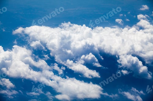 Preview: Beautiful, Dramatic Clouds And Sky Viewed From The Plane. High Resolution And Quality