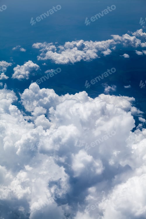 Preview: Beautiful, Dramatic Clouds And Sky Viewed From The Plane. High Resolution And Quality