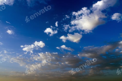Preview: Blue Sky Vista With Clouds Morning Background