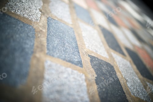 Preview: Floor Of A Street With Stone Tiles In London, England.