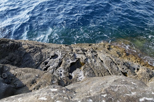 Preview: Landscape With Water And Rocks In Thassos Island, Greece, Next To The Natural Pool Called Giola