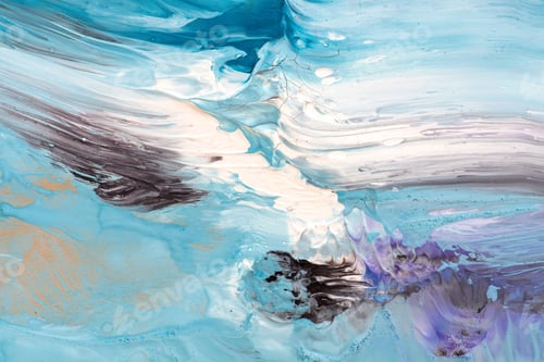 Preview: Hand Drawn Gouache Painting. Abstract Art Background. Color Texture.