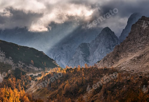 Preview: Autumn At Slemenova Spica In The Julian Alps Mountains