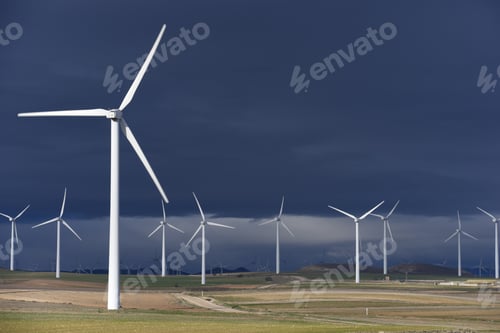 Preview: Group Of Windmills For Renewable Electric Energy Production