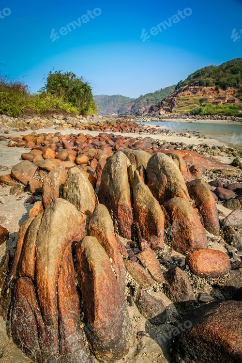 Preview: Stones And Rocks On The Coastline In Goa, India