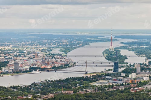 Preview: Aerial View Over The Riga City