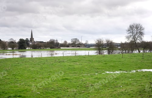 Preview: Flooded Fields With A Distant Church