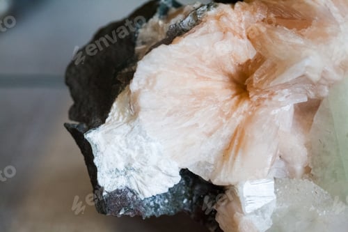 Preview: Beautiful Crystals, Minerals And Stones - Colors And Textures. Image Has Grain Texture Visible On