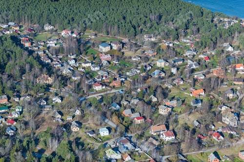 Preview: Aerial View Over The Village Ragaciems (Latvia)