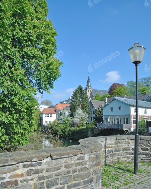 Preview: Old Town Of Kettwig An Der Ruhr In Ruhrgebiet,North Rhine Westphalia,Germany