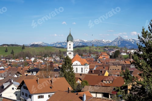 Preview: Nesselwang Is A Municipality In The District Of Ostallgaeu In Bavaria In Germany; It Is An Often