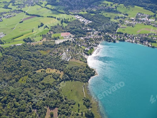 Preview: Aerial View Of Lake Annecy, France