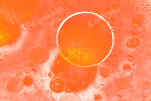 Preview: Abstract, Colorful Composition With Oil, Water And Ink