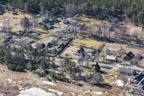 Preview: Aerial View Over The Small Village