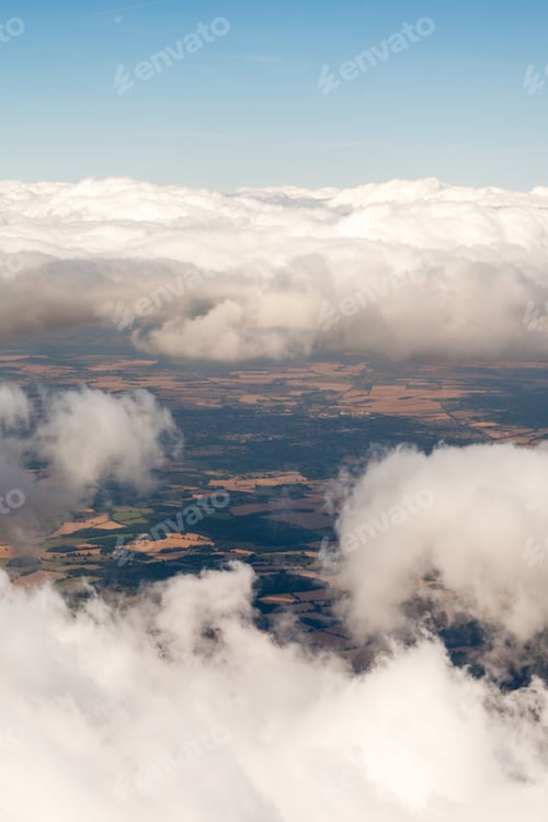 Preview: Beautiful, Dramatic Clouds And Sky Viewed From The Plane