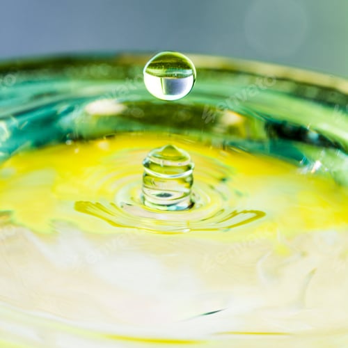 Preview: Colorful, Abstract Composition With Water And Water Drops