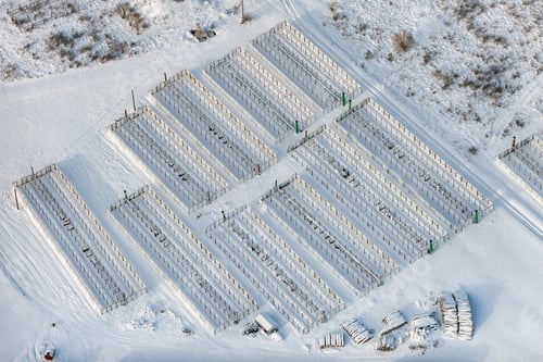 Preview: Aerial View Over The Abandoned Farms