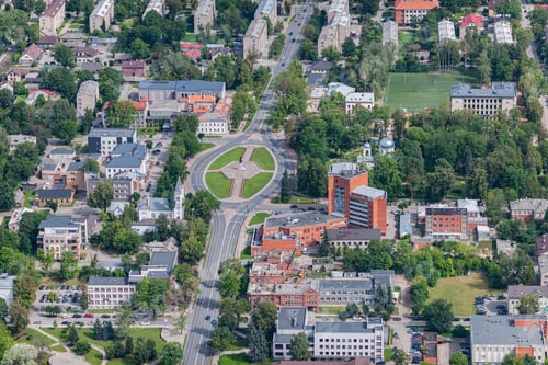 Preview: Aerial View Over The Rezekne City (Latvia)