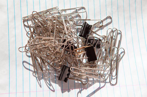 Preview: Close Up Image Of Paper Clips