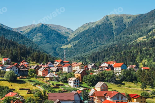 Preview: Small Village In The Romanian Carpathians, Summer Season, Romania