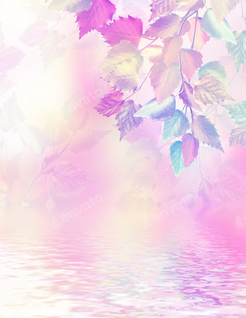 Preview: Bright Colorful Foliage On A Background Of The Autumn Landscape