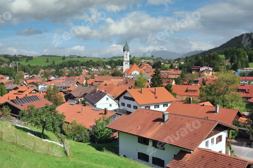 Preview: Village Of Nesselwang In Allgaeu,Bavaria,Germany