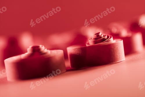 Preview: Macro, Abstract, Background Picture Of Red Paper Spirals On Paper Background
