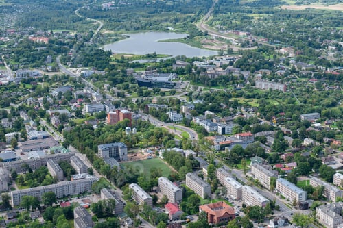 Preview: Aerial View Over The Rezekne City (Latvia)