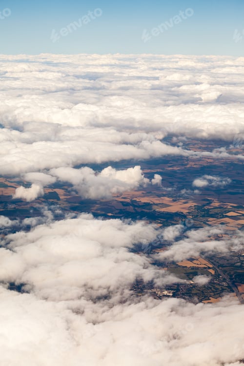 Preview: Beautiful, Dramatic Clouds And Sky Viewed From The Plane