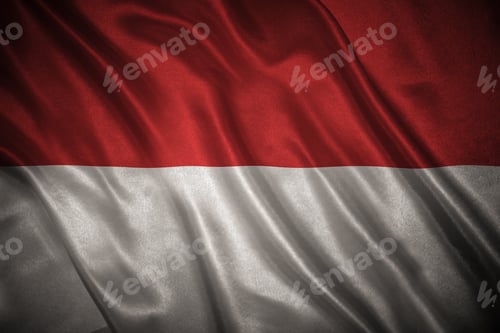 Preview: Silky Red and White Fabric Background Texture