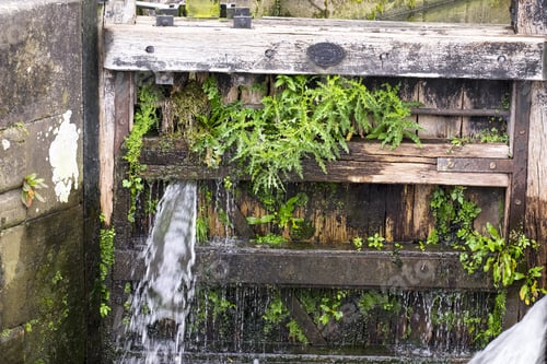 Preview: Canal Lock Gate Leaking Water