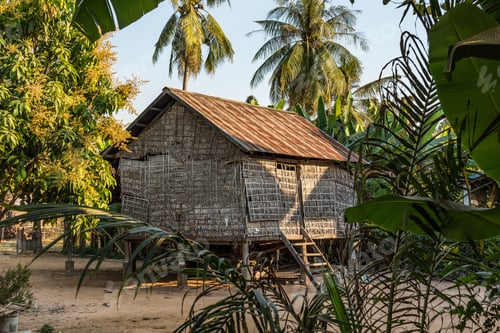 Preview: Beautiful Countryside View In Tropical Rural District, Siem Reap, Cambodia