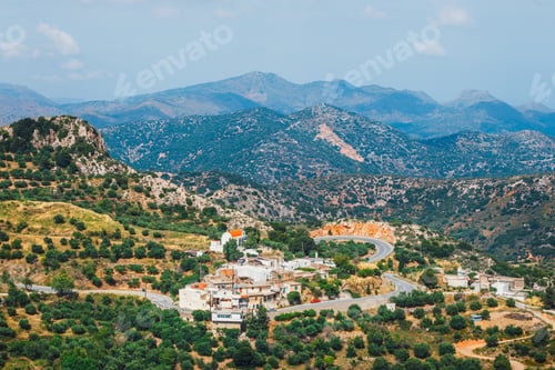 Preview: A Small And Peaceful Village Hidden In The Mountains, Crete Island, Greece