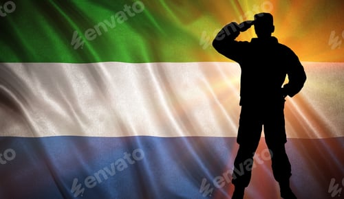 Preview: Flag With Original Proportions. Flag Of The Sierra Leone