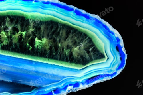Preview: Agate And Quartz Slice - Beautiful Texture
