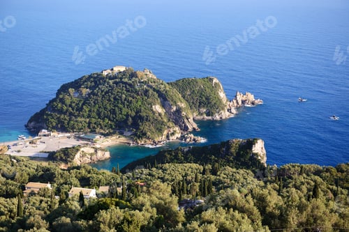 Preview: The View On A Bay In A Heart Shape And Beach, Corfu, Greece