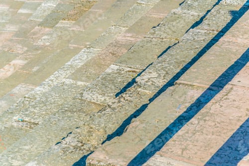 Preview: Detail Of A Stone Seat Inside Of The Roman Arena In Verona