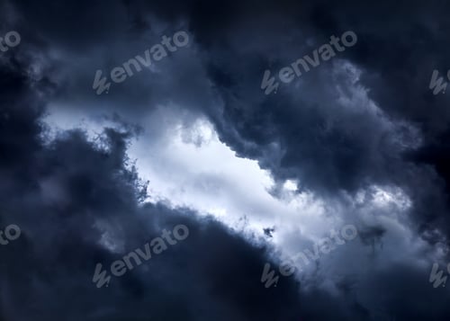 Preview: Dark And Dramatic Storm Clouds Area Background