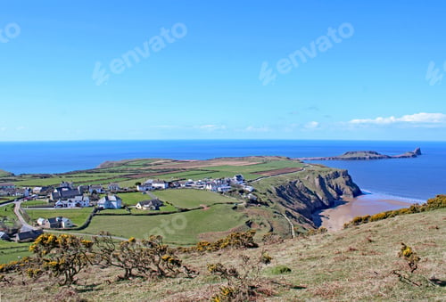 Preview: Worm'S Head, Rhossili Beach, Wales