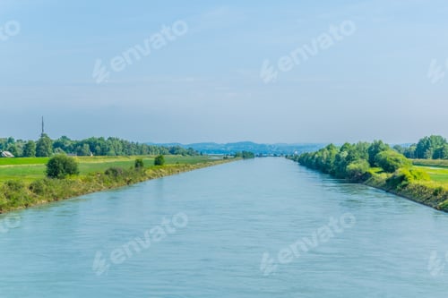 Preview: View Of A Channel Leading To The Bodensee Near The Austrian City Bregenz.