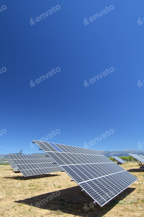 Preview: Photovoltaic Panel With Blue Sky